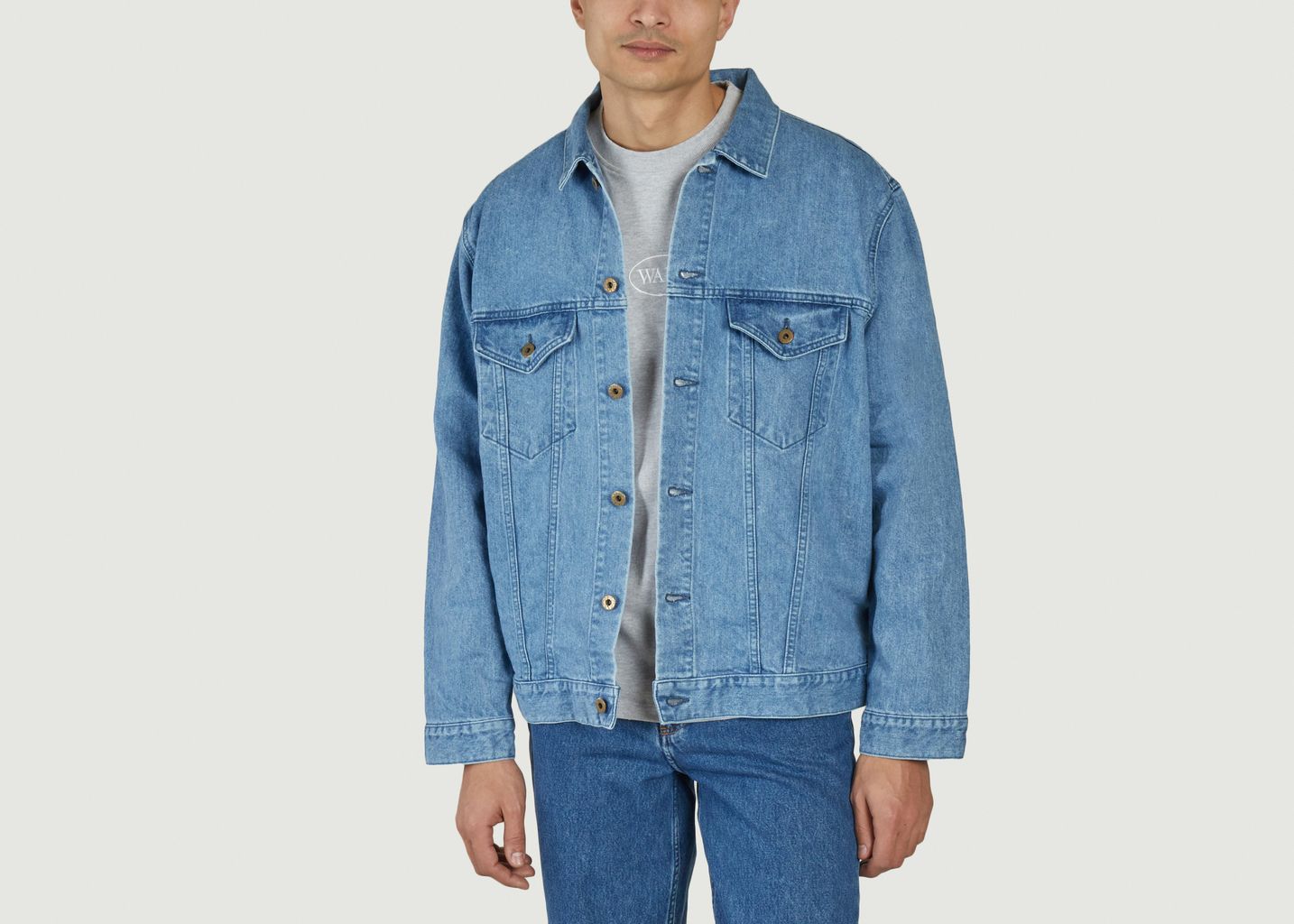 Kouzo faded denim jacket (楮-コウゾ) - Japan Blue Jeans